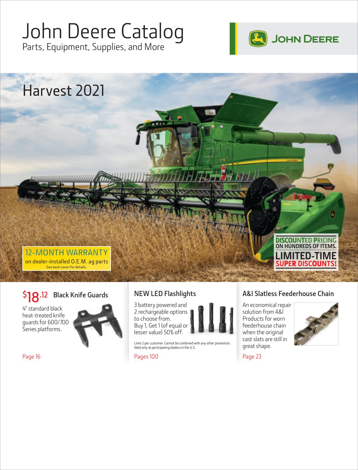 John Deere Parts Catalog Harvest 2021