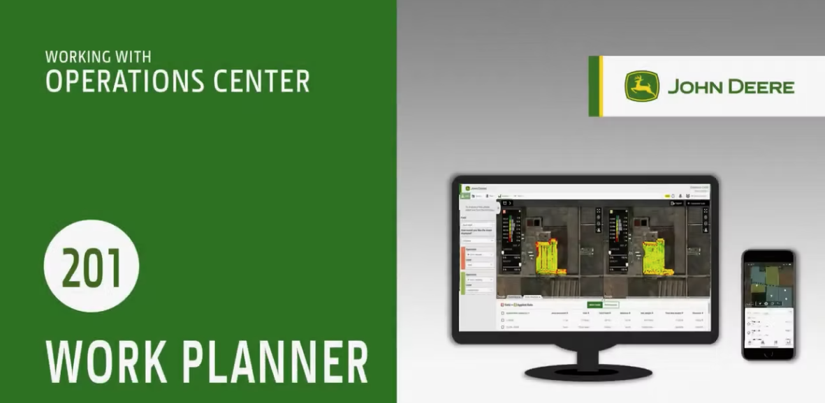 John Deere Operations Center 201 Work Planner
