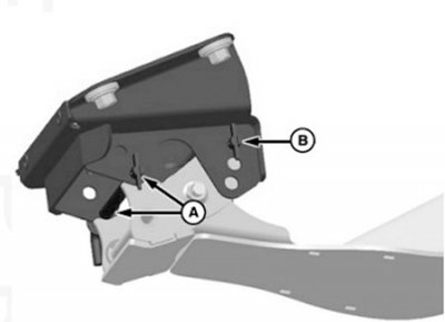 John Deere Stalk Deflector in Trailer Position
