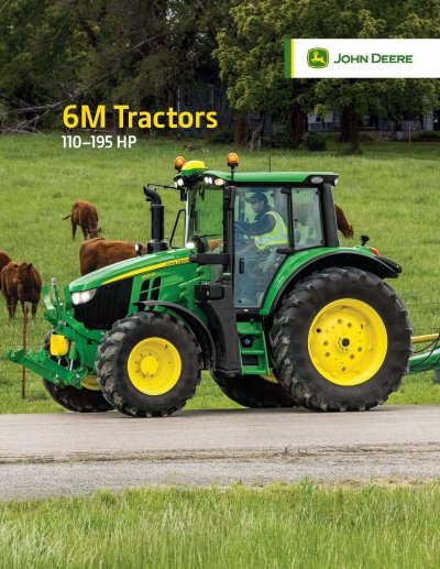 John Deere 6110M 6120M 6130M 6155M 6175M 6195M Tractor Literature