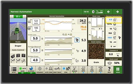 John Deere S7 Series G5Plus CommandCenter™ Display