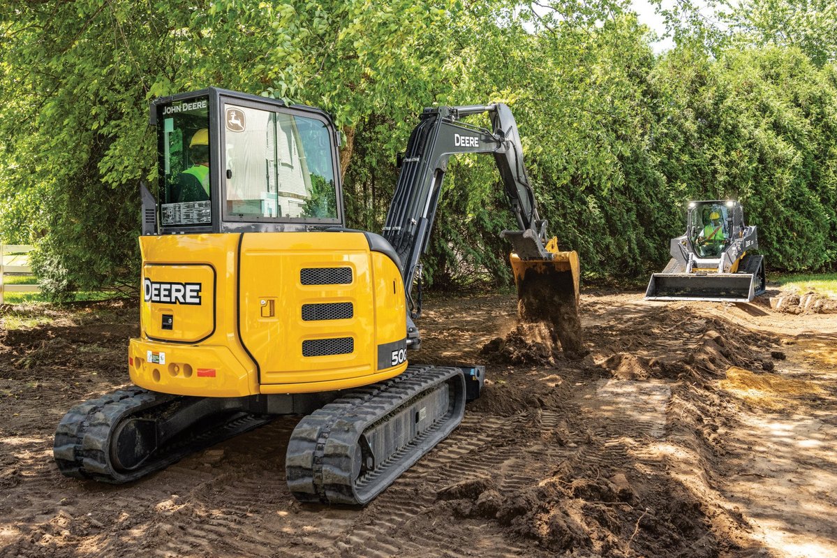 Deere Compact Excavator Track Skid Rental Illinois